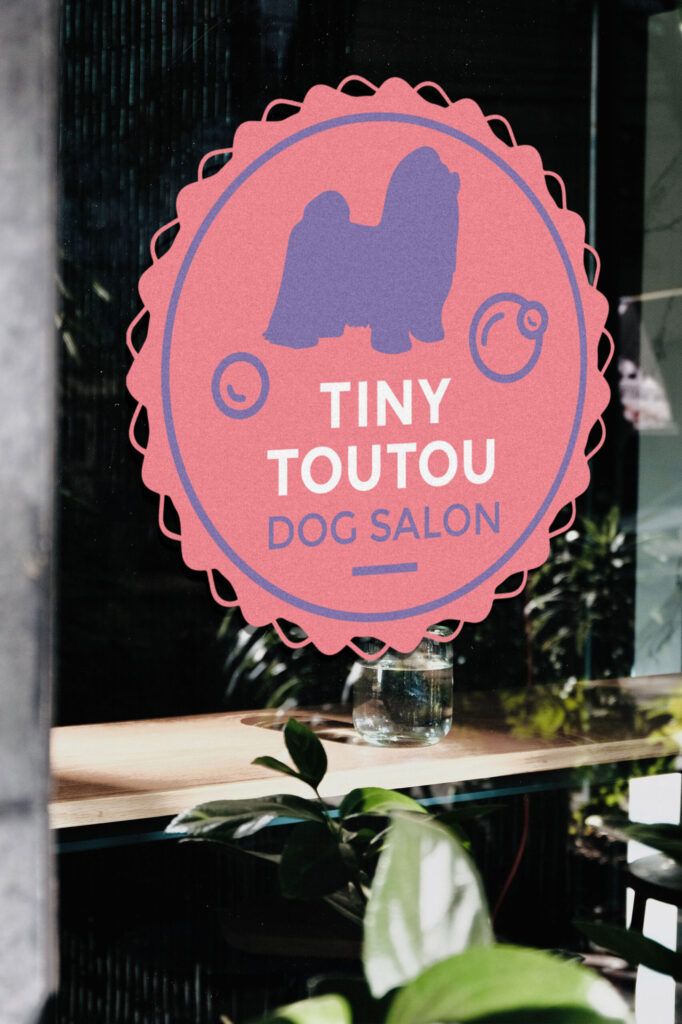 Tinytoutou Hundesalon Helsinki Logo Design, SignageDesign