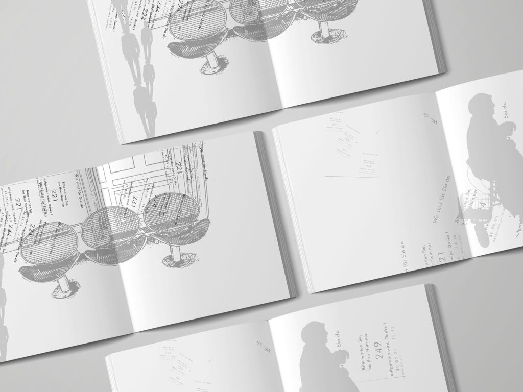 Illustrationen Buch Warten Illustration Grafikdesign Design Editorial design